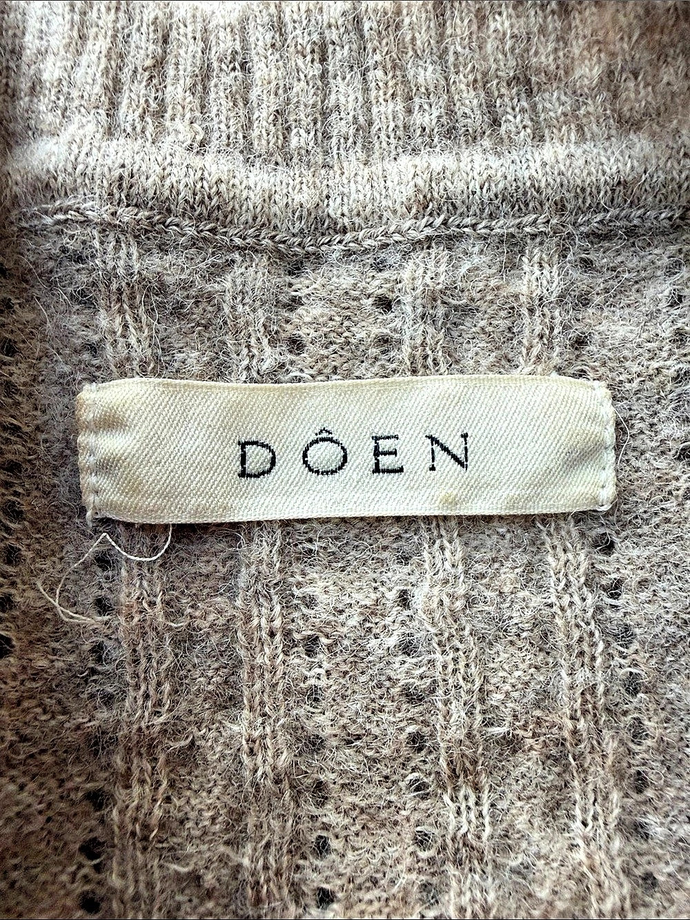 Doen Azaria Sweater Ruffled Rib Knit XS - Picture 3 of 9